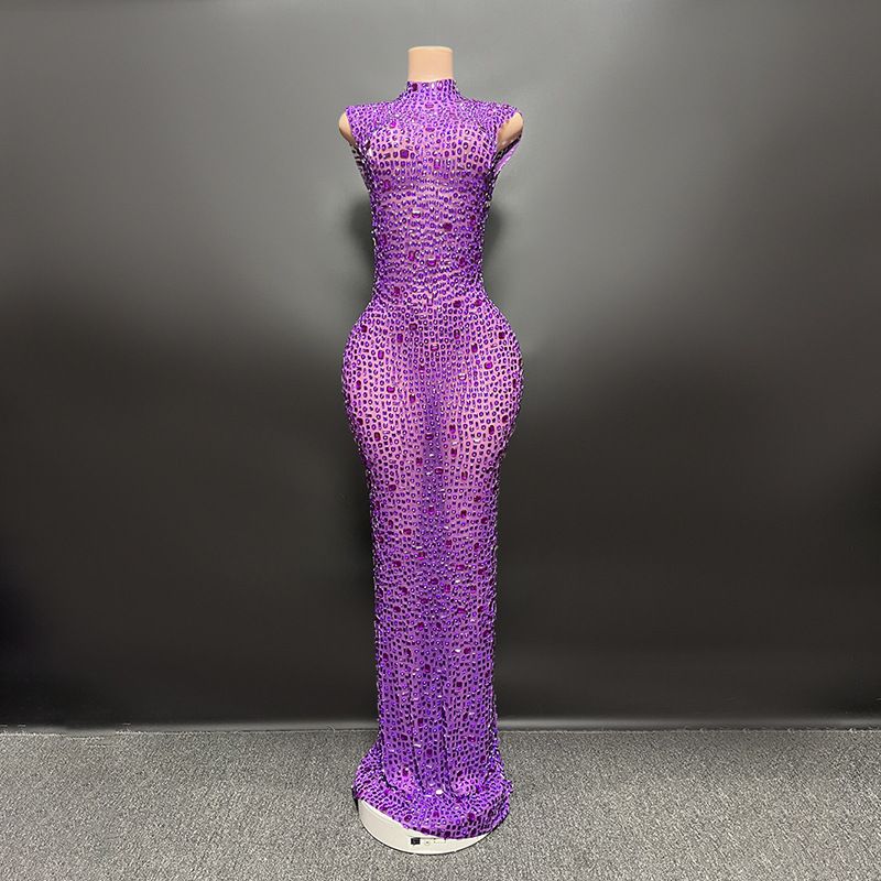 Women's Clothing Novance bridal diamond long prom bride gown mother of the bride long gown party dress_voghion.com