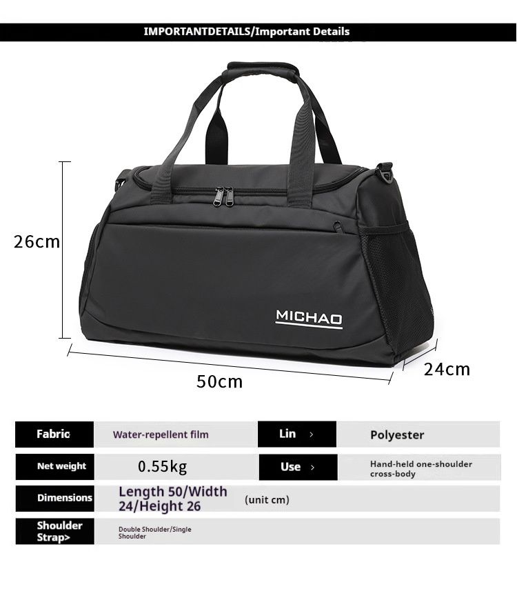 Sport bärbar reseväska för män torr våtseparation fitness simyoga crossbody-bagageväska för kvinnor, oberoende sko_voghion.com