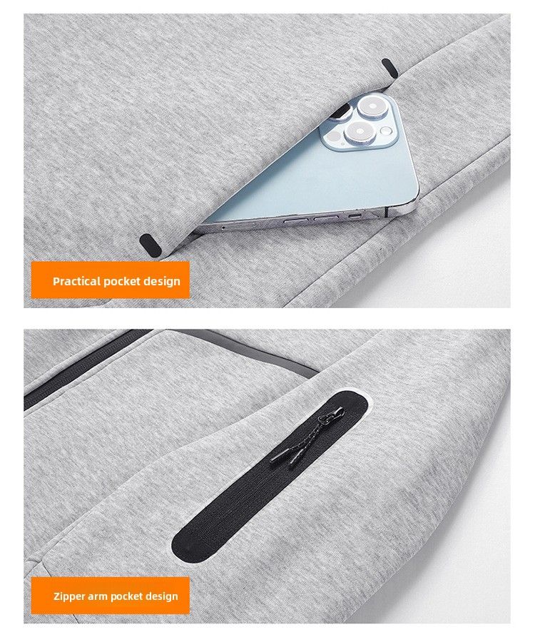 Chaqueta holgada informal de entrenamiento deportivo con gancho para otoño e invierno de 2025 para hombre, abrigo de forro polar, sudadera tipo cárdigan_voghion.com