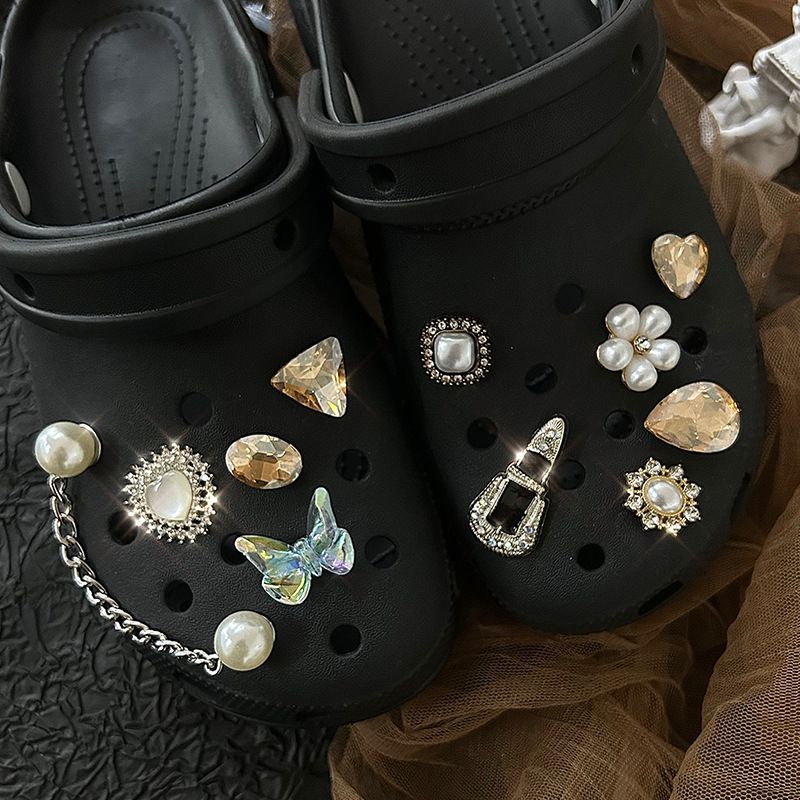 Accessory Light Color Butterfly DIY Shoe Buckle Shoe Flower Pearl_voghion.com