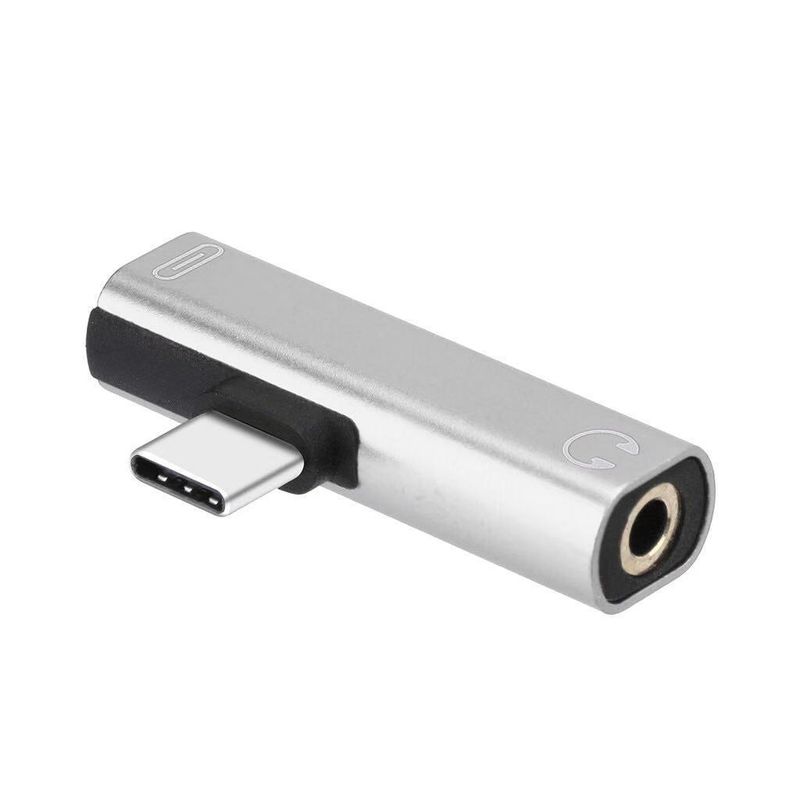 Music Festival Typ-C Kopfhöreradapter geeignet für Xiaomi Aufladen, Musik hören, 2-in-1 Audio 3,5mm Konverter_voghion.com