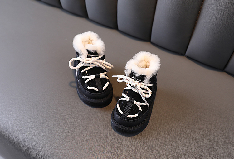 Children's Boots Winter Soft Soled Warm Snow Boots For Girls And Boys Low Top Cotton Boots For Boys_voghion.com