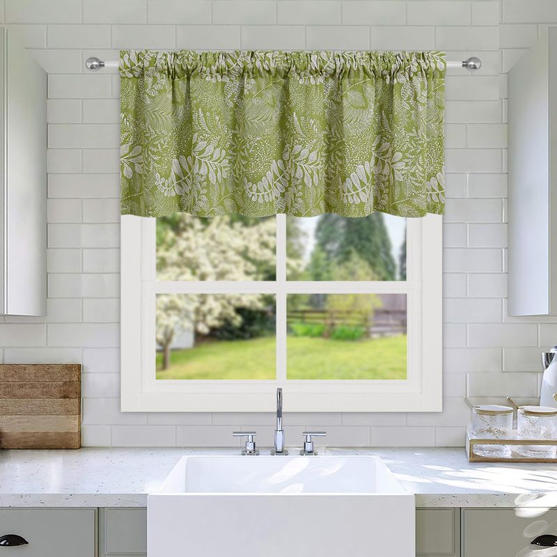 Vorhänge mit Druck, Stangendurchführung, kurze Vorhänge, Verdunkelungsvorhänge, Sonnenschutz-Trennvorhänge für die Küche_voghion.com