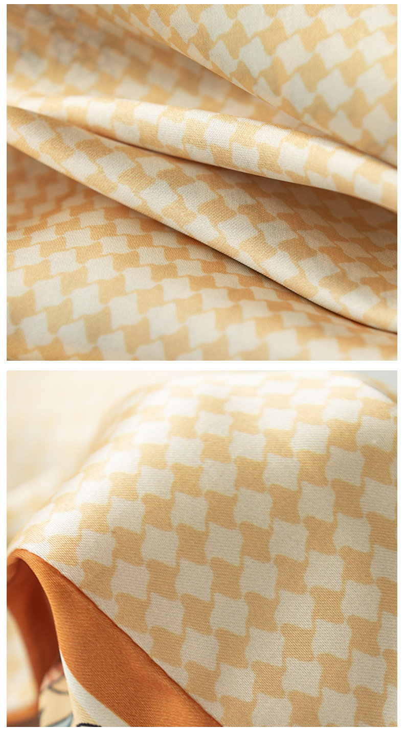 British printed simulated silk scarf, spring and summer thin elegant floral long ribbon professional scarf_voghion.com