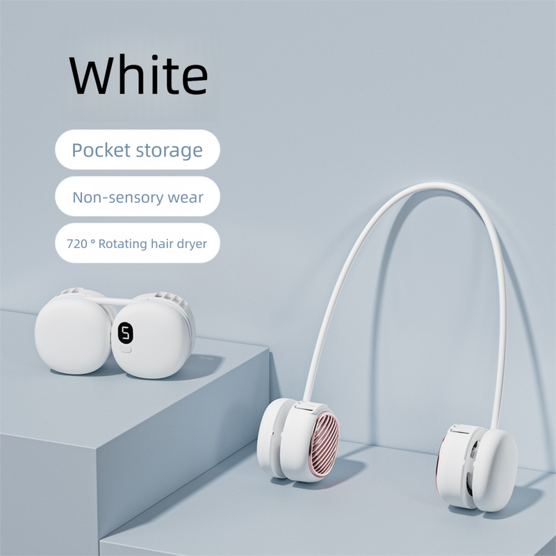 New Model L21 USB Charging Convenient Neck Hanging Lazy Student Children Mini Outdoor Small Fan_voghion.com