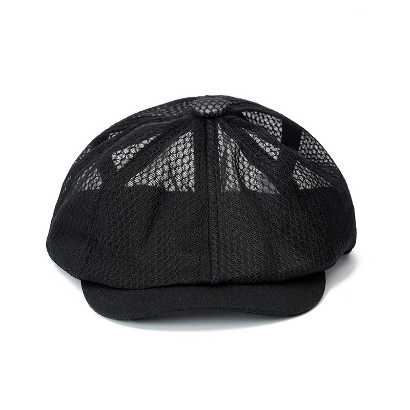 Sommer mesh ottekantet hat herre åndbar solcreme kasket ung afslappet baret_voghion.com