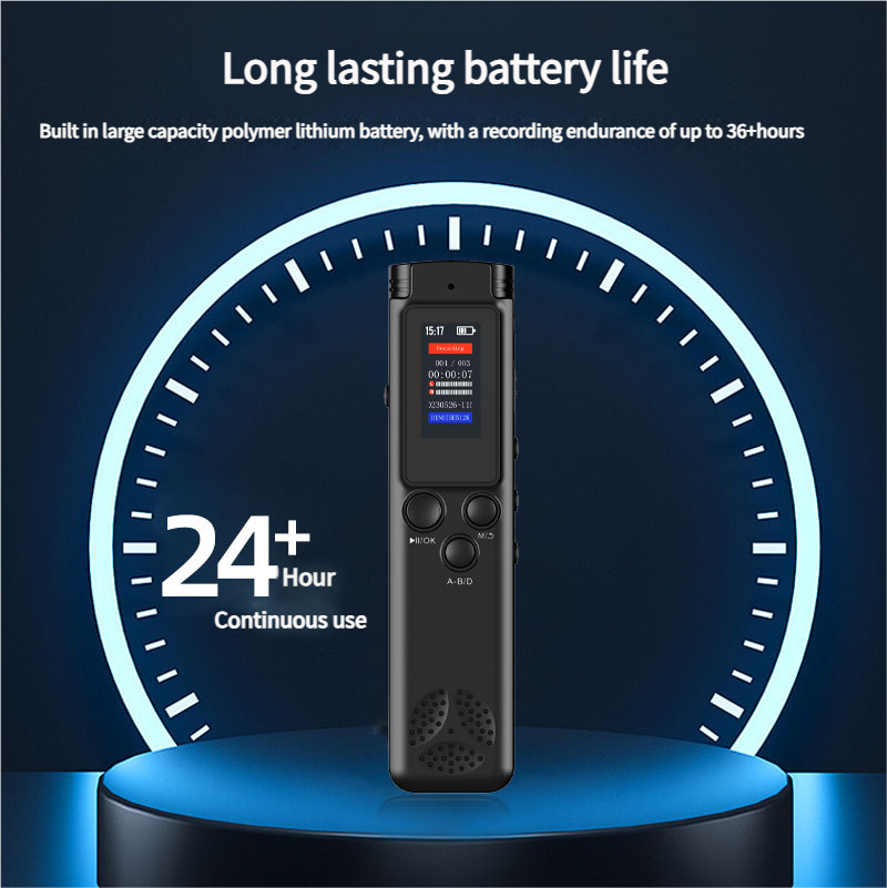 High-definition Noise Reduction Digital Voice Portable Classroom Training Conference Learning Voice-activated Recorder_voghion.com