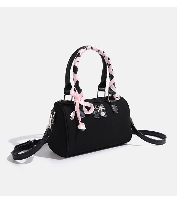 Women's Stylish Boston Bag With Shoulder Strap - Vintage PU Leather Crossbody Handbag For Daily Use Shoulder Messenger Bag_voghion.com