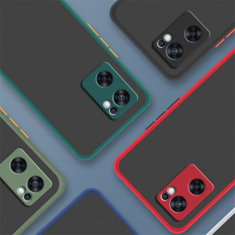 Mat PC-cover til OPPO Reno7 SE-etui Reno 5 6 7 Pro 5G-cover Stødsikker TPU hård rygbeskyttelse_voghion.com
