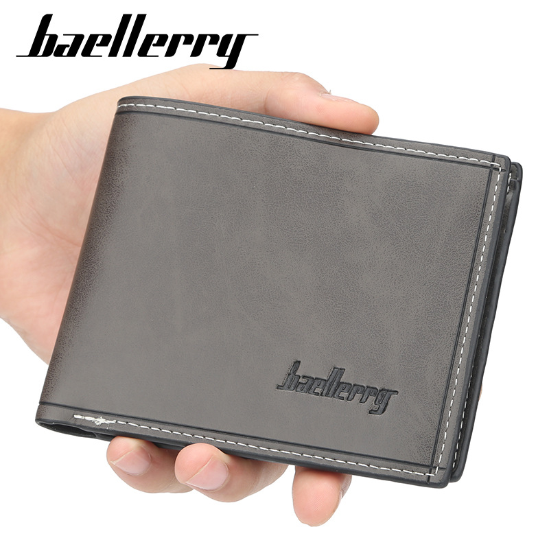 Baellerry Herren-Geldbörse, Neuankömmling, klassisch, neu, schlicht, kurz, mehrfarbig, optional_voghion.com