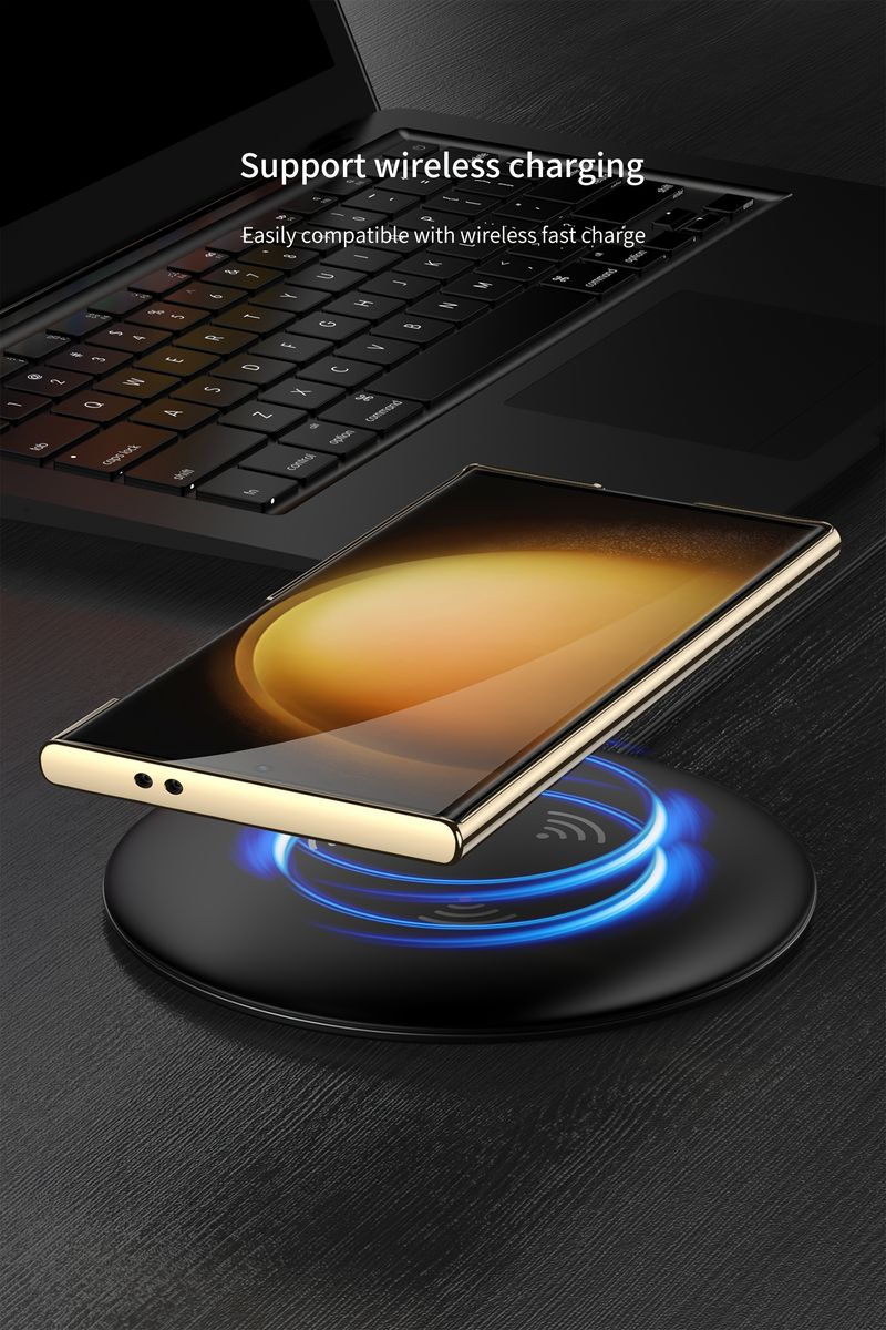 S24 Ultra Case - Premium Leather Bracket Phone Case With Holder - Protective Cover For S24 Ultra_voghion.com
