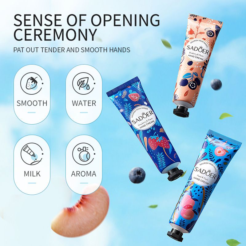 SADOER Fruit Plant Extract Fragrance Set Crema Mani Idratante e Anti-Secchezza_voghion.com