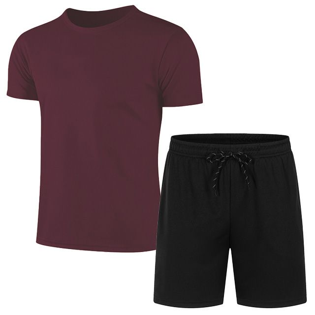 Conjuntos para hombre, traje de verano, traje de dos piezas, ropa deportiva, camisetas, pantalones cortos, marca de moda, ropa para correr, Fitness, gimnasio, conjunto corto para hombre_voghion.com