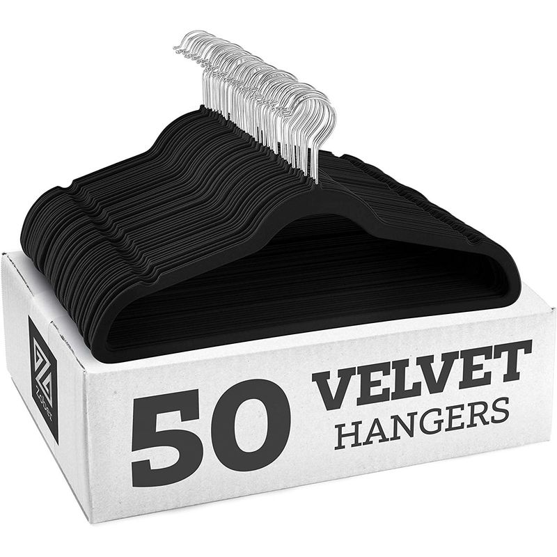 Magic Anti-Wrinkle Adult Plastic Flocked Multi-Functional Non-Slip Hangers_voghion.com