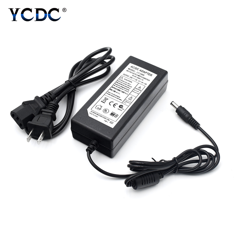DC 24V 5A US/EU/UK/AU Plug Charger Universal AC100-240V To DC 24V 5A Power Supply Adapter Converter Module Stable High Power_voghion.com