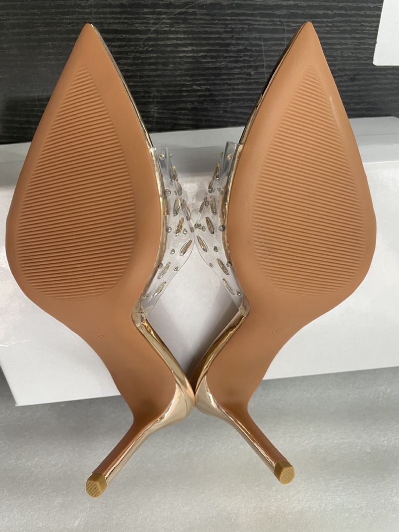 New transparent snowflake high-heeled sandals with pointed thin heels and open-toed high-heeled slippers_voghion.com