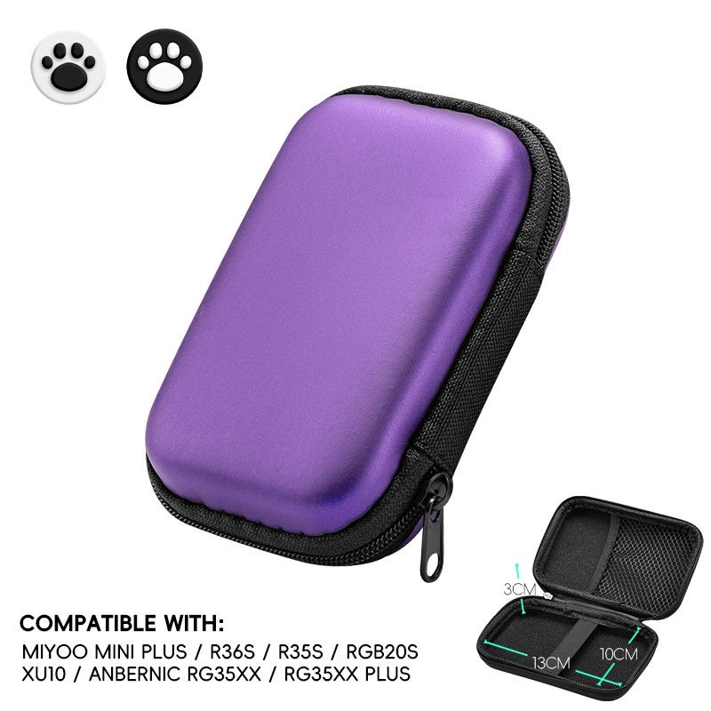 Sac rigide en EVA pour console de jeu portable R35S/R36S, sacoche de protection pour accessoires de console de jeu vidéo, sac de rangement_voghion.com