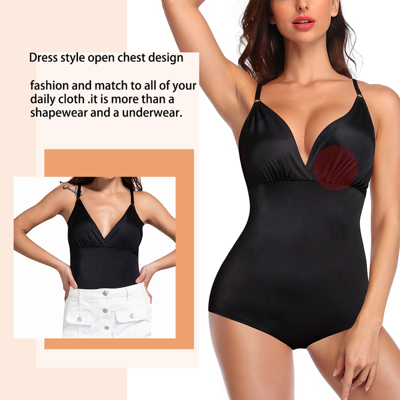 Bodysuit Shapewear Women Tummy Control Slimming Underwear Butt Lifter Push Up Thigh Abdomen Shapers Corset F_voghion.com