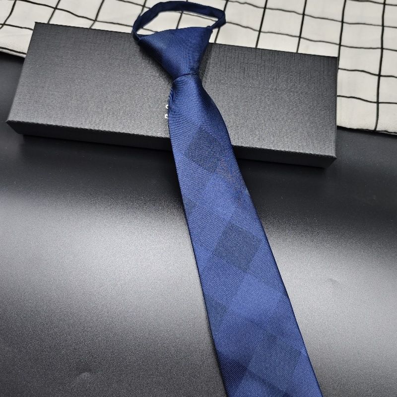 Cravatta da lavoro blu navy senza nodo con cerniera per uomo, 8 cm, da donna, per matrimoni formali, esibizioni corali_voghion.com