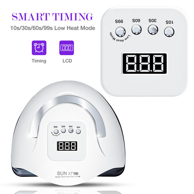 66LEDs negletørrer UV LED neglelampe til hærdning af al gel neglelak med bevægelsessensor Professionelt manicure salon værktøjsudstyr_voghion.com