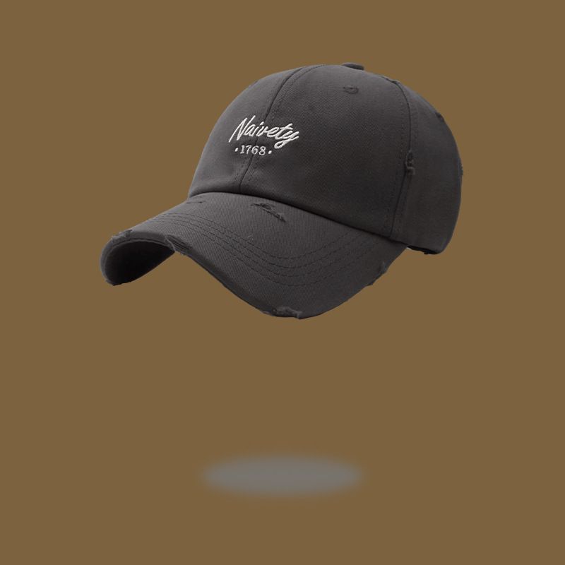 Neue hut frauen mit weichen top buchstaben gestickte, gewaschen punktiert baseball kappe, frühling und sommer im freien sonnenschutz_voghion.com