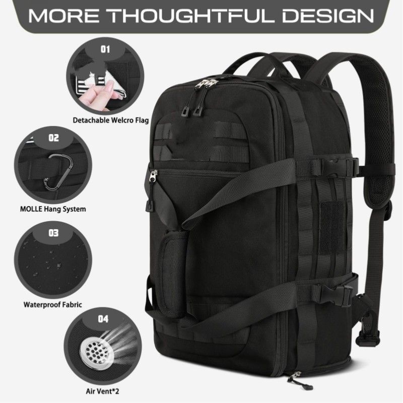 Men's Bags Universal Travel Duffel Bag With Shoe Compartment Gym Bag Unisex 3 In 1 Large Capacity Multifunctional Backpack_voghion.com