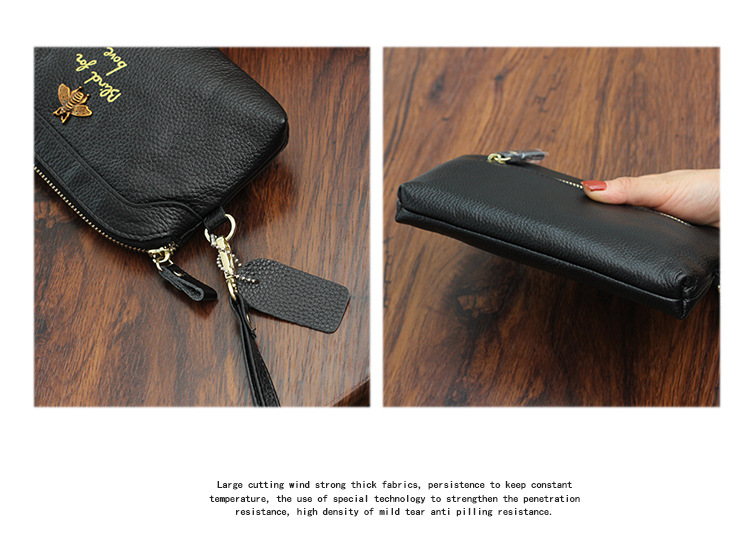 2023 Pochette in pelle con hardware squisito ape europea e americana Pochette da donna casual a grande capacità Portafoglio a mano_voghion.com