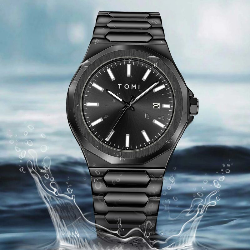 New Waterproof Calendar Non-Mechanical Brooch Gift Box Set Watch Men_voghion.com