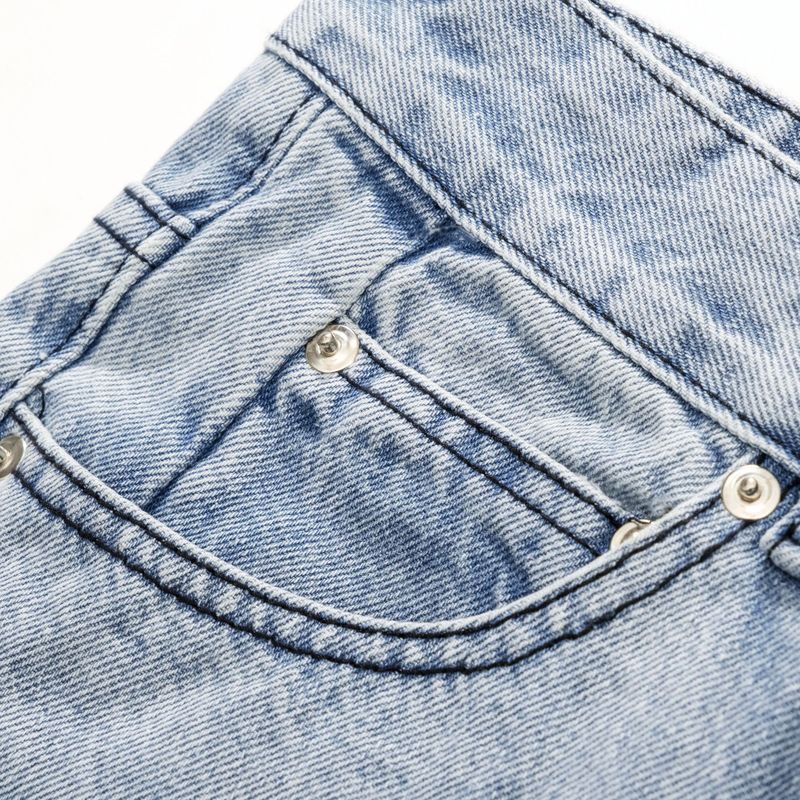 Vīriešu apģērbu niša Moderns Zīmols Mazgāti Old Loose Vīriešu Cleanfit Džinsi_voghion.com