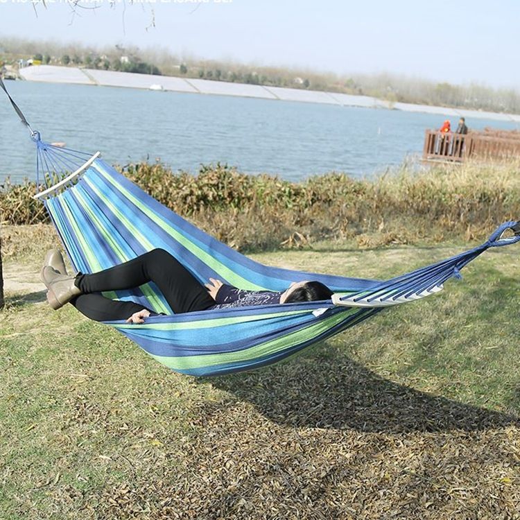Special For Regular Customers New 24-Hour Shipping Anti-Rollover Canvas Swing Outdoor Double Hammock Chair_voghion.com