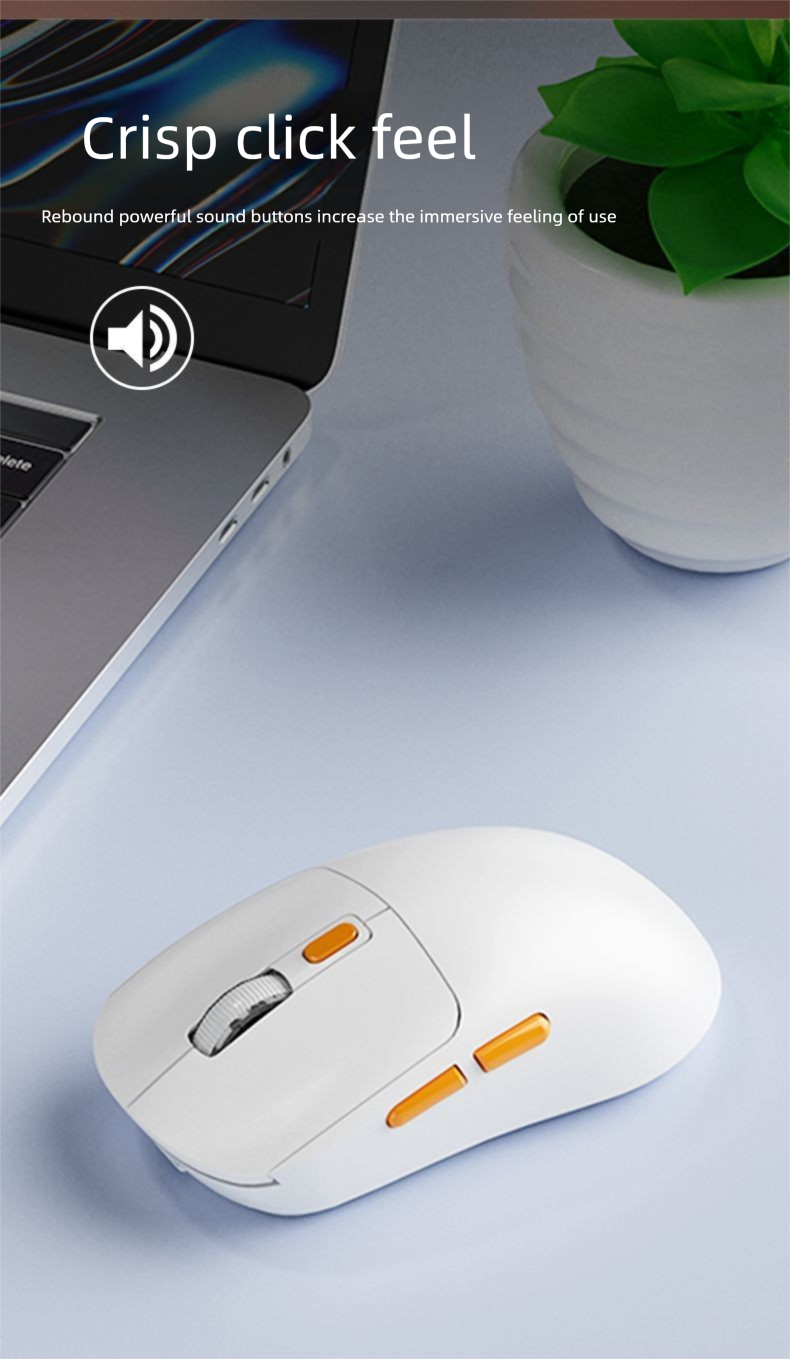 Ricaricabile con suono per uso in ufficio, adatto per computer desktop e laptop, mouse wireless universale_voghion.com