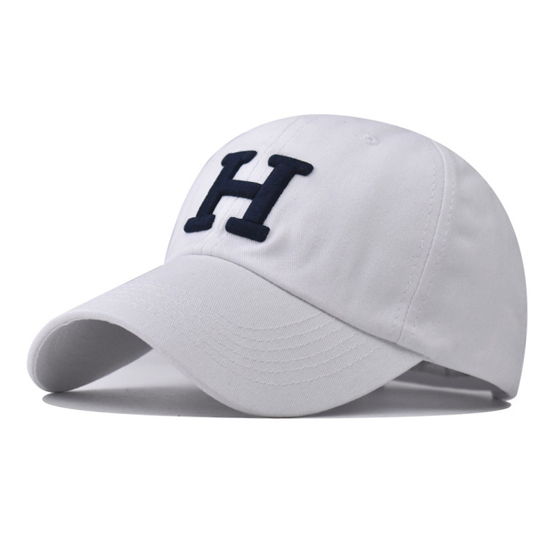 Baseballkappe Snapback-Hut Übergröße Sonnenhut H-Buchstaben Frühling Herbst Baseballkappe Sportkappe Hip Hop Fitted Cap Hut Für_voghion.com