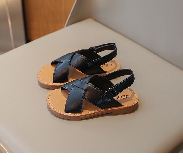 Sandales décontractées pour filles, chaussures de plage pour garçons, édition coréenne, pantoufles d'été à semelle souple pour enfants, nouvelle collection 2024_voghion.com