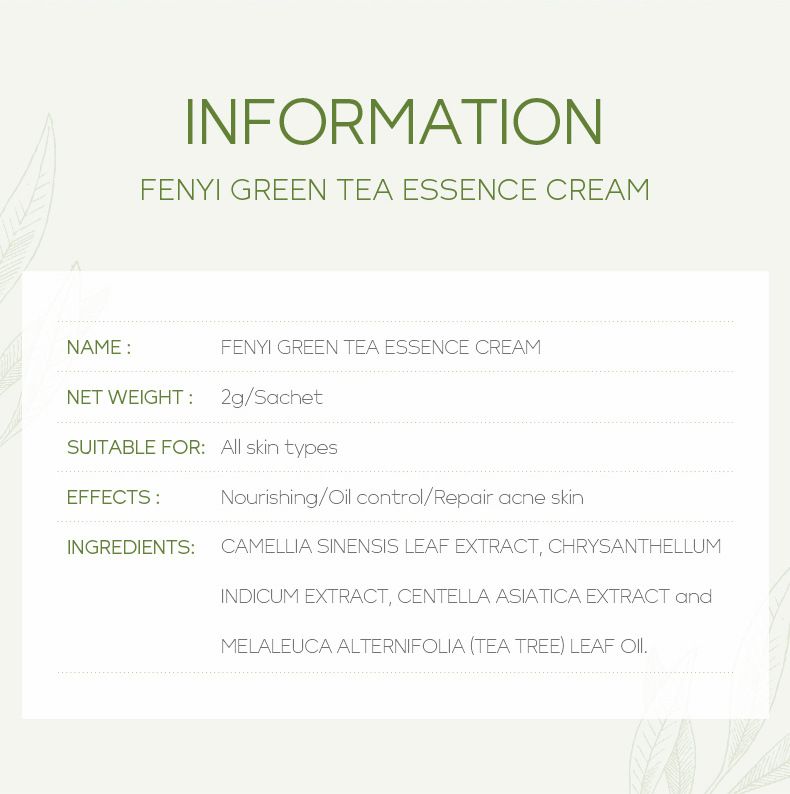 FENYI Grönt te 4 stycken hudvårdsprodukt Resestorlek Prov 1 stycke_voghion.com