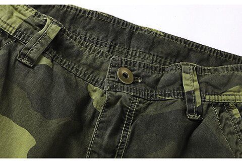 Herrenbekleidung 5-Punkt-Shorts für Herren Lockere, lässige Cargo-Camouflage-Shorts, große 5-Punkt-Hose mit mehreren Taschen_voghion.com