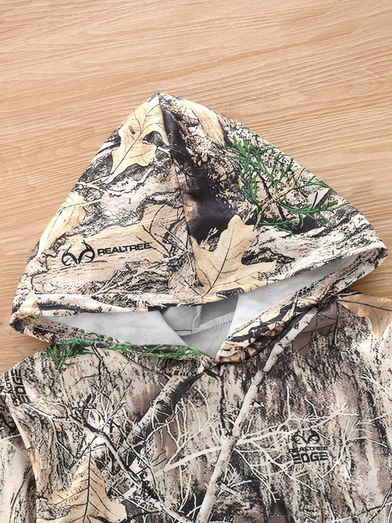 Vêtements pour enfants automne et hiver pull camouflage sweat à capuche pantalon ensemble deux pièces ensemble_voghion.com