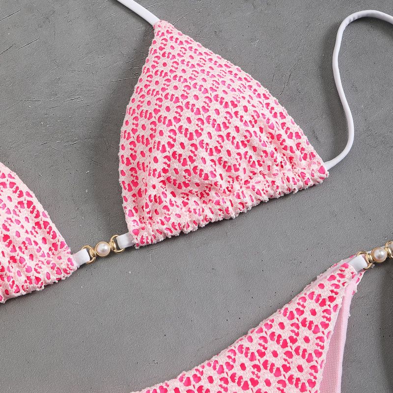 2025 Two-Piece Swimsuit Sexy Halter Tie Bikini Swimwear For Women_voghion.com