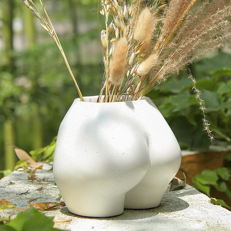 Böhmischer Übertopf, 20 cm – Skulptur aus Kunstharz, weiblicher Körper, Topf, künstlerischer Sukkulentenhalter, Heimdekoration, einzigartig_voghion.com