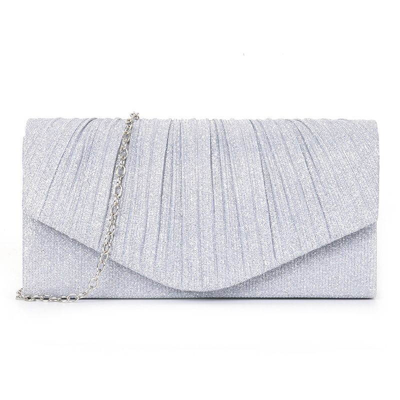 2024 neue Handtasche Plissee Gestreifte Abdeckung Kopf Glitter Abendkleid Party frauen Tasche_voghion.com
