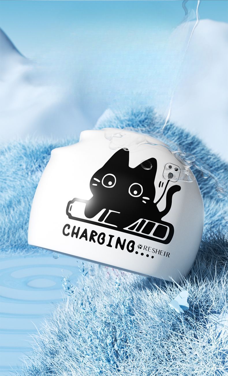 Kappe für Männer und Frauen, Silikon, nicht einschnürend, langes Haar, bequem, wasserdicht, Ohrenschutz, großer Kopf für Erwachsene_voghion.com