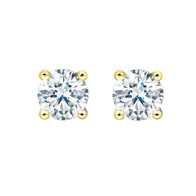 S Sterg Sier Four Claw 10mm Zircone Intarsiato Orecchini Alta Qualità Commercio Estero Transfrontaliero All'ingrosso Flash Ear Gioielli_voghion.com