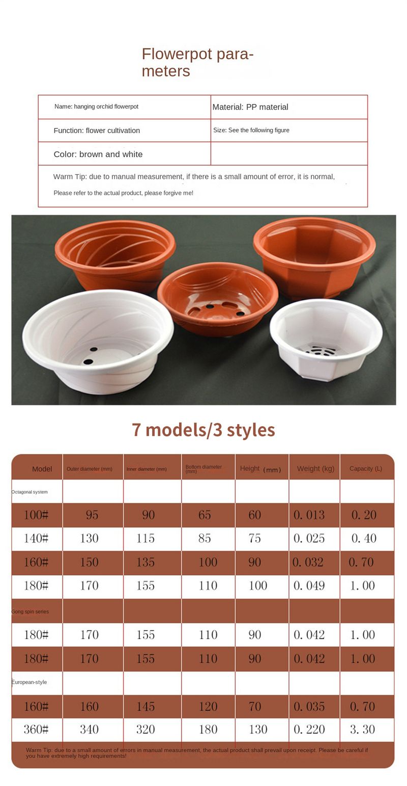 Creative Plastic Planter Octagonal Hanging Basket Flowerpot Garden Plant Flowerpot Indoor And Outdoor Hanging Baskets With Hooks_voghion.com