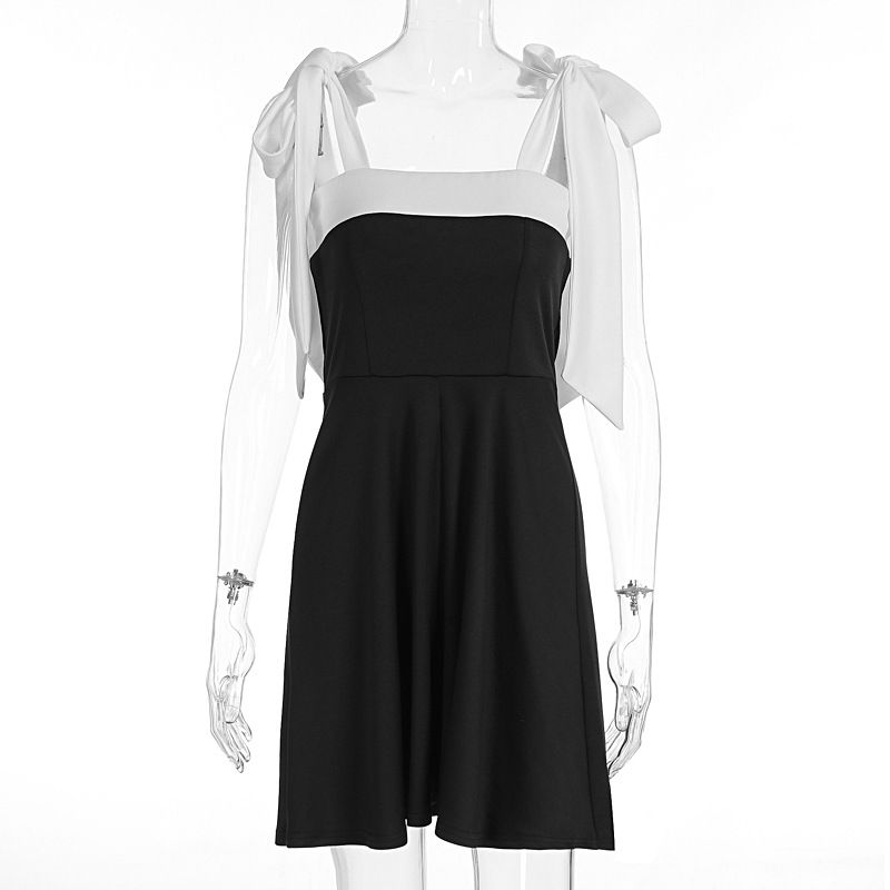 Elegante abito midi monospalla plissettato - Gonna estiva a trapezio con vita sottile per donna_voghion.com
