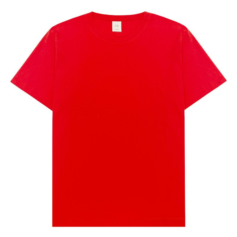 2025d 180g Pure Cotton Plain T-Shirt 79000 Upgraded Solid Color Advertising Base Shirt Printed Embroidery_voghion.com