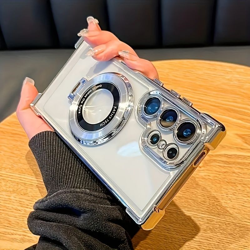 TPU Clear Phone Case Camera Lens Protector Shockproof Compatible with Wireless Charging Phone Cover for Samsung Galaxy A15/A55/A35/A25/A54/A53/A34_voghion.com