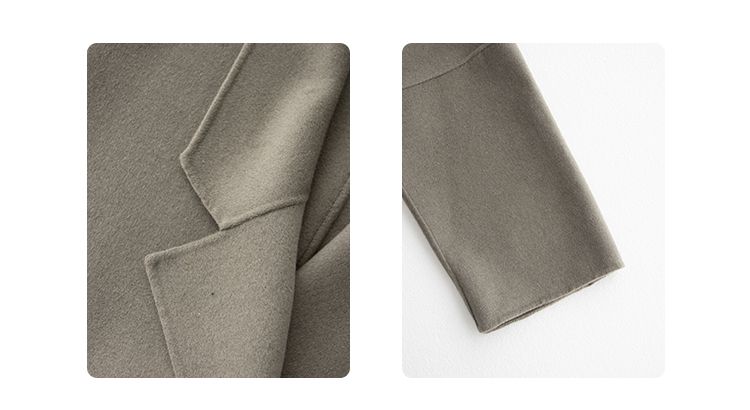 Plus Size Simple High-end Loose Elegant Handmade Double-sided For Women Autumn Winter Wool Coat_voghion.com