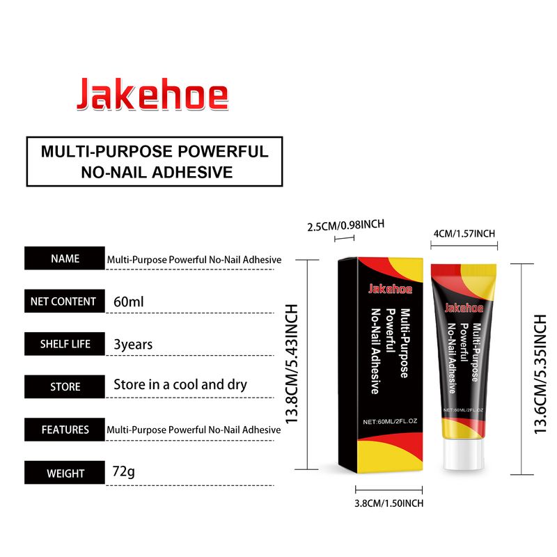 Jakehoe Multi-Purpose Nail-Free Wood Cermet Plastic Interior Decoration Easily Install Nail-Free Glue_voghion.com