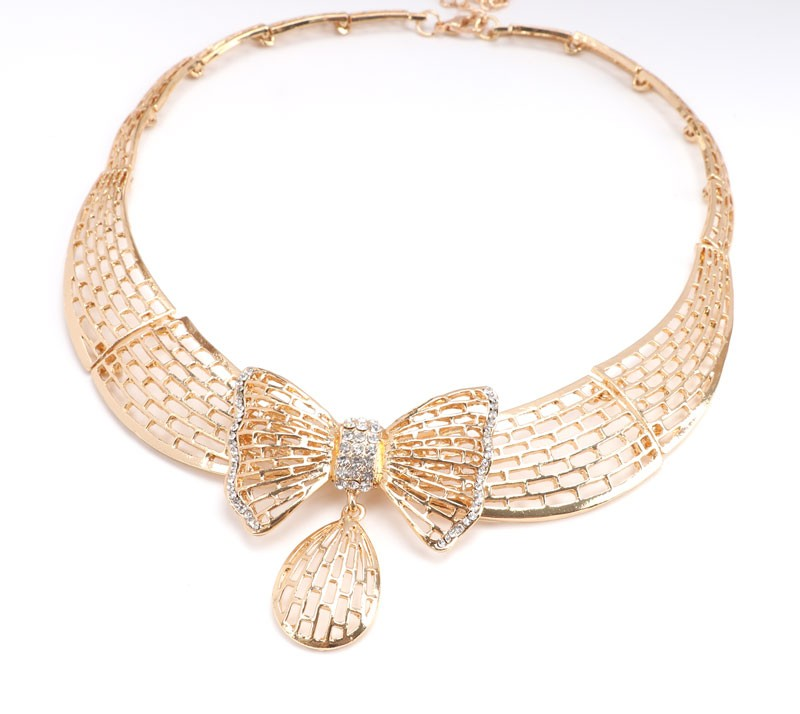 Set di gioielli da donna alla moda con collane a forma di farfalla in cristallo, collane e orecchini, stile boho, costumi da festa_voghion.com