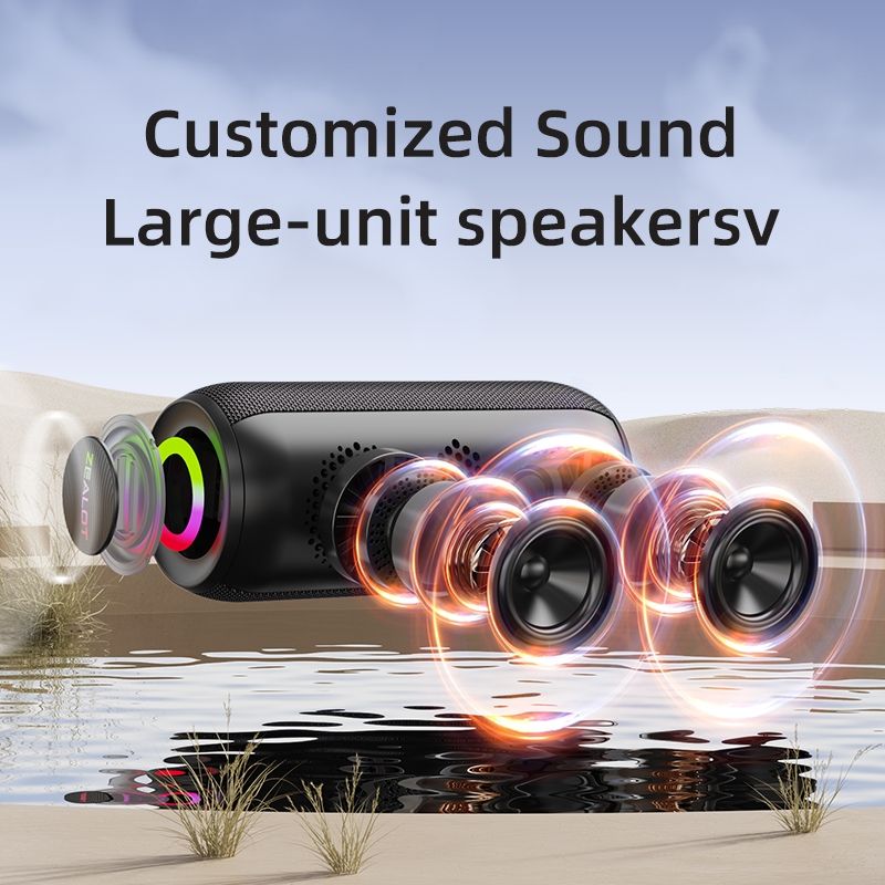 S32 Max 20W krachtige Bluetooth-luidspreker met RGB-licht (blauw)_voghion.com