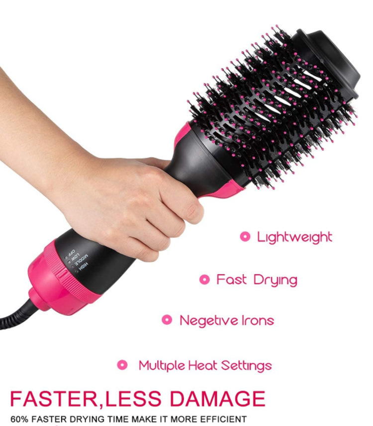 Spazzola per capelli riscaldante, piastra per capelli a riscaldamento rapido_voghion.com